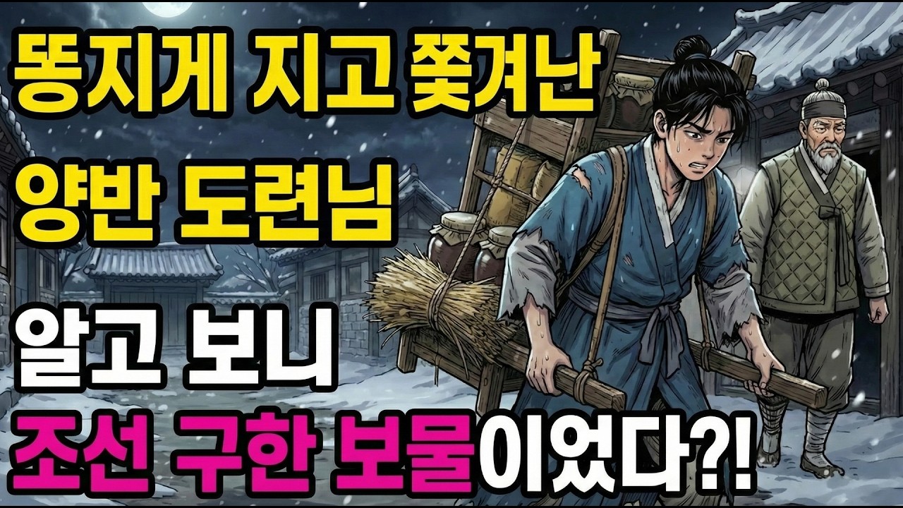 믿었던 종에게 배신당해 똥지게 지고 쫓겨난 양반 도련님, 그 냄새나는 짐짝으로 임금님을 오열하게 만든 그의 정체는? 야담 l 옛날이야기 l 오디오북 l 수면동화 l 전설 l 민담