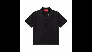 Gucci 24FW early autumn new double G jacquard short sleeved shirt Black 4 16
