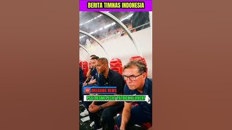 PSSI akhiri kerja sama dengan Patrick Kluivert.