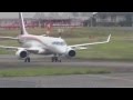 速報 MRJ(Mitsubishi Reginal Jet)プッシュバックから走行テスト終了まで