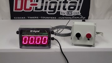 Remote Controlled Factory Production Timer, NEMA 4X,6, 12,13 & Locked enclosure DC-25T-DN-BCD-NEMA