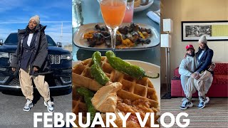 FEBRUARY VLOG | RUNNING ERRANDS, EARLY VALENTINE'S DAY DINNER + ENJOYING MY BIRTHDAY