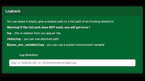 Fastest way to set up Logback in Spring Boot.