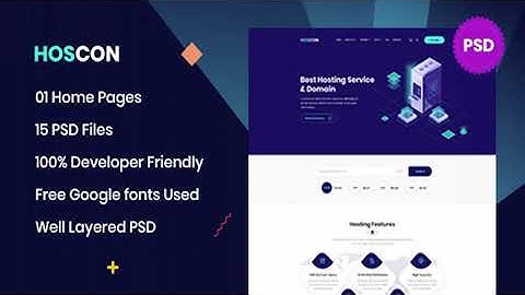 Hoscon - Hosting Business PSD Template | Themeforest Website Templates and Themes