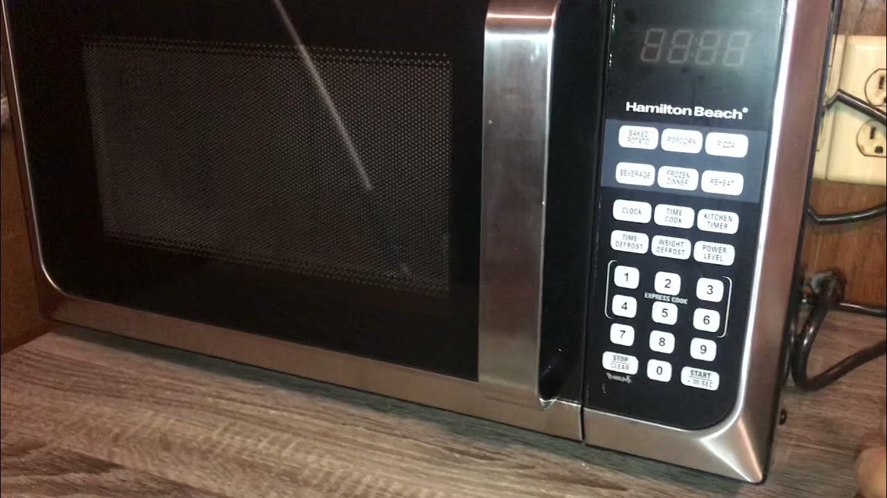 como poner la hora en un microondas (Microwave) YouTube