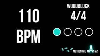 Download lagu Metronome 110 BPM 4/4 - Woodblock