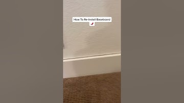 How to Re-Install Baseboard. #trim #baseboard #handyman #reinstall #diy