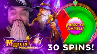 BACK TO BACK MAX SPINS on Power of Merlin Megaways!