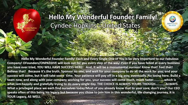 Hello My Wonderful Founder Family! - GOLDEN OLDIE ...