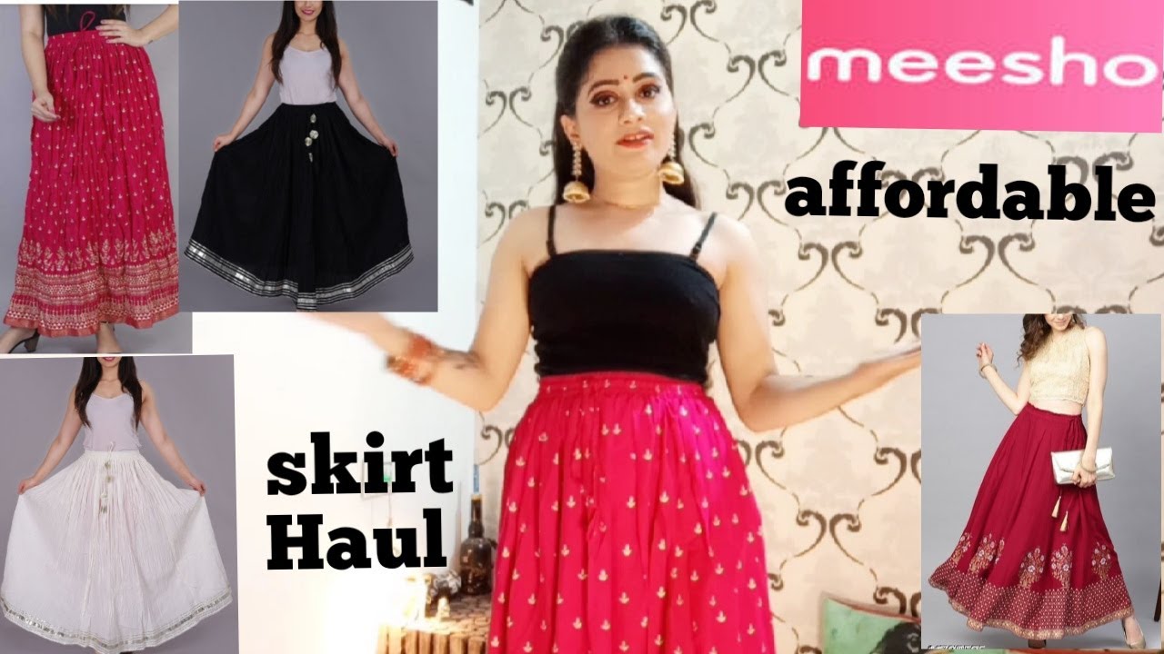 Meesho affordable ethnic skirt haul.Apexa NaikPatel YouTube