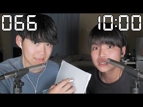 【ASMR】10分間でしりとり何個言えるの？【SUB】How many shiritori can we say in 10 minutes?