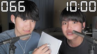 【ASMR】10分間でしりとり何個言えるの？【SUB】How many shiritori can we say in 10 minutes?