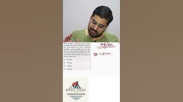 DAILY 5 UPSC CSAT PYQs with Saurabh Kaushik #shorts