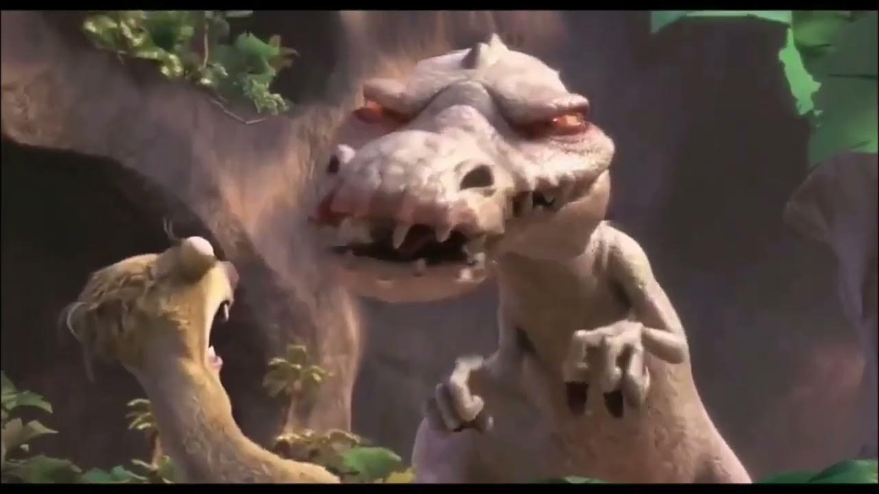 Ice Age 3 Momma Dino Vs Rudy ICE AGE 3: Dawn of the Dinosaurs(2009) Momma T-Rex vs Rudy - YouTube