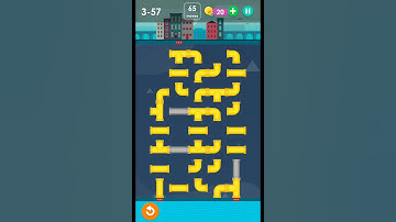 Smart puzzles pipes extra level 57 #how to solve pipes level 3-57