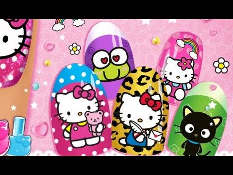 Hello Kitty Nail Salon - Android Games - Best App for Kids - YouTube