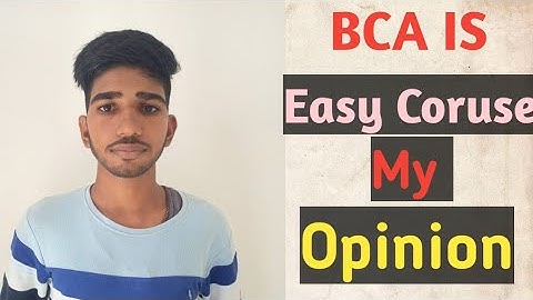 BCA is Easy Course?? Software Engineer is easy