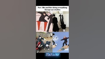 Me & Bro Avoiding All Responsibilities 🤣 #Gojo #Geto #JJK #POV