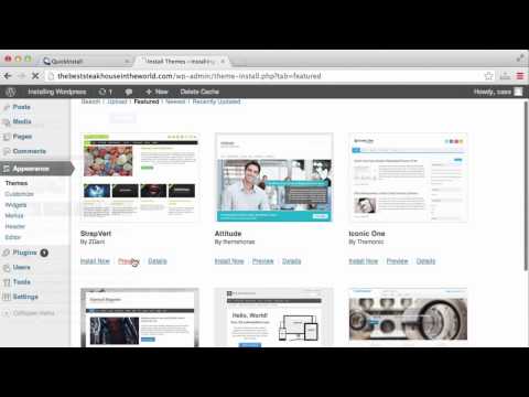 Wordpress Dashboard and Choosing the Right Wordpress Theme