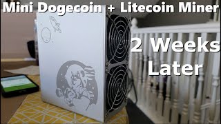 Mini Dogecoin + Litecoin Miner | 2 Week Review & Profits - Add Additional Units