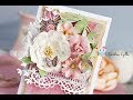 Shabby chic card with tulle ruffle - cardmaking tutorial