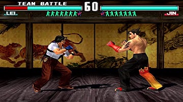 Tekken 3: 3x CPU VS CPU Team Battle Mode [Hard] Part #8 - PSX PS1 Duckstation [Subwoofer Gameplays!]