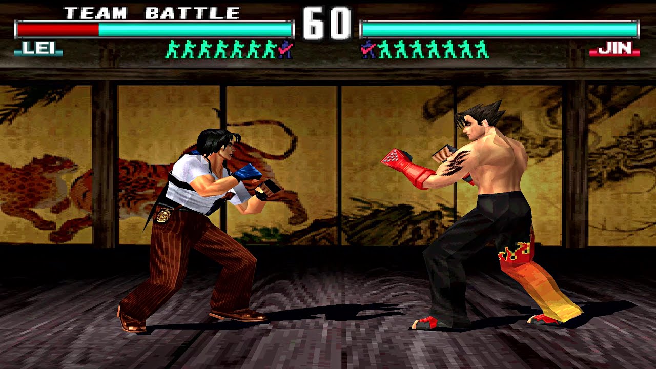 Tekken 3 3x cpu vs cpu team battle mode hard part 8 psx ps1