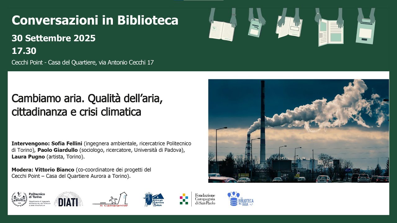Conversazioni in Biblioteca | Cambiamo aria. Qualità dell’aria, cittadinanza e crisi climatica