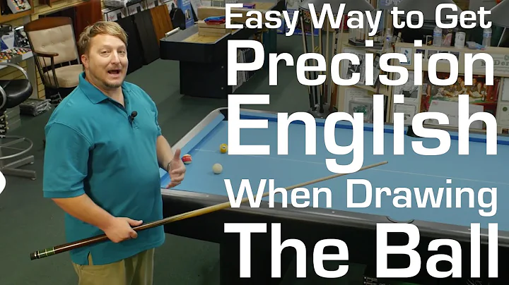 An amazingly easy way to get precision English when drawing the ball in pool.