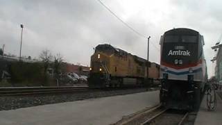 Union Pacific #7859,4130,4803,7835 on dpu,leads a Eb manifest train   San Antonio,Tx 01/22/12