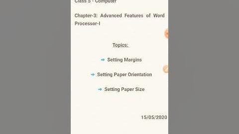 Class 5 Computer chapter 3
