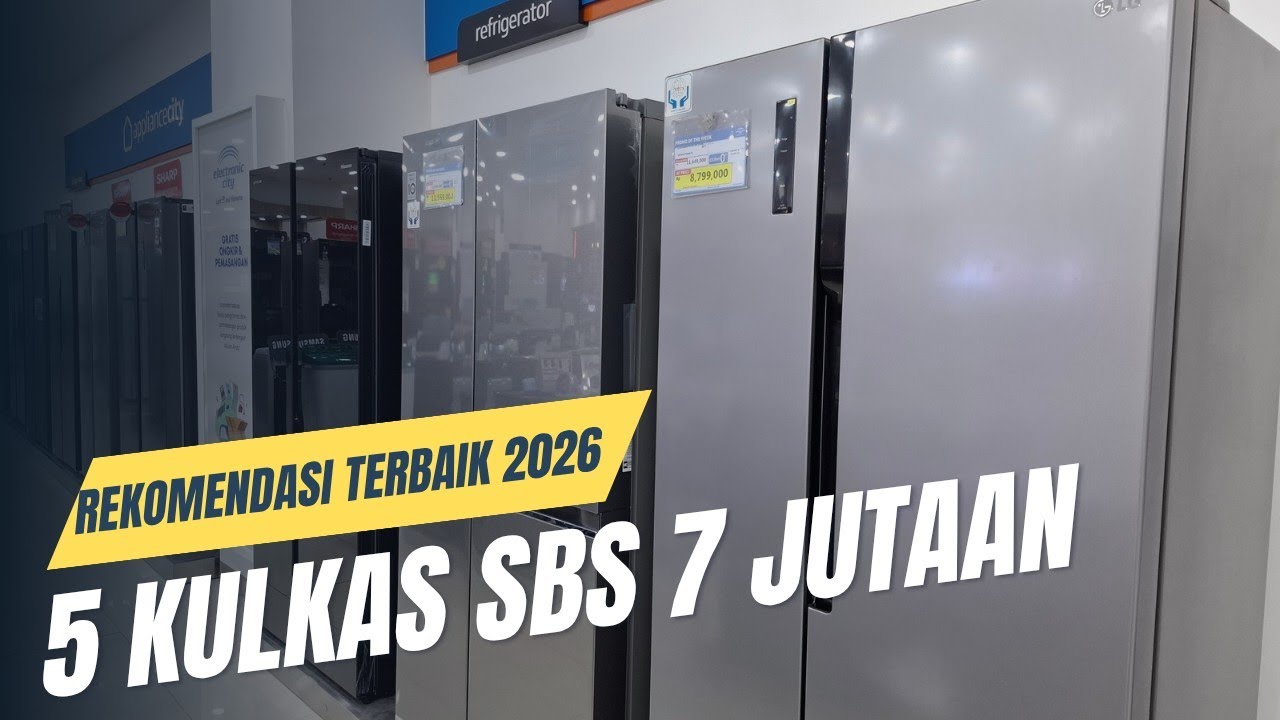 5 Rekomendasi Kulkas Side by Side terbaik & murah 2026