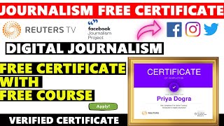 Journalism Free Certificate | Digital Journalism Free Online Course with Certificate from Facebook