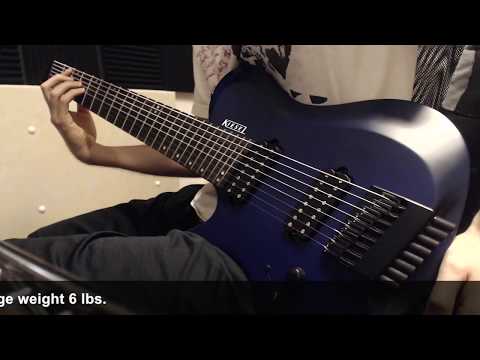 kiesel-guitars-zeus-zm8-multiscale-headless-8-string-guitar-lefthanded-demo