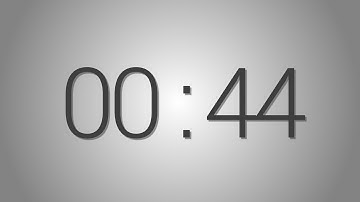 44 Seconds countdown Timer - Beep at the end | Simple Timer (forty-four sec)