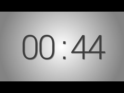44 Seconds countdown Timer - Beep at the end | Simple Timer (forty-four sec)