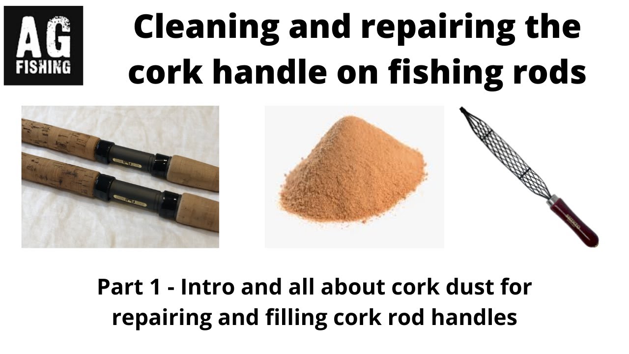 Pt 1 - Cork handle repair on a fishing rod - Intro and collecting cork dust  #fishing #rodbuilding 