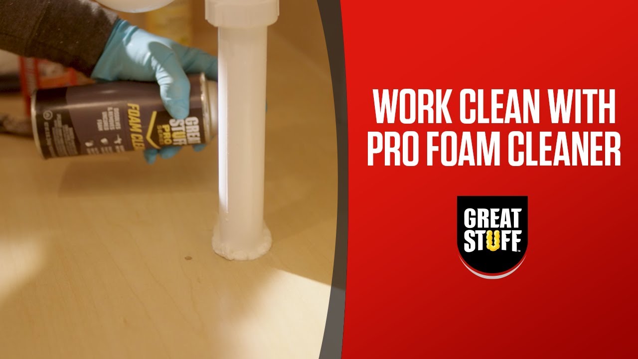 Removing Uncured Foam, Paint, and Caulk with Great Stuff Pro™️ Foam Cleaner  