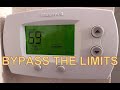 Setting the Minimum/Maximum Temperatures on a Honeywell Thermostat