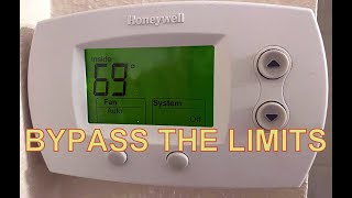 Setting the Minimum/Maximum Temperatures on a Honeywell Thermostat