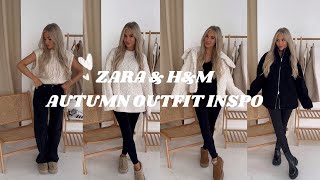 h&m and zara new in autumn outfits | try on haul