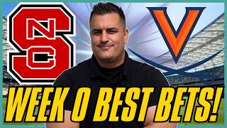 NC State vs Virginia BEST Bets! College Football WEEK 0 Picks