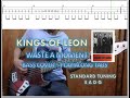 Kings of leon  waste a moment bass cover  play along tabs