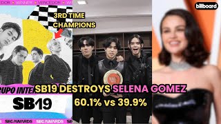Download Lagu BILLBOARD CONFIRMS: SB19 DESTROYS Selena Gomez 60.1% vs 39.9%! MP3 Download Lagu BILLBOARD CONFIRMS: SB19 DESTROYS Selena Gomez 60.1% vs 39.9%! MP3