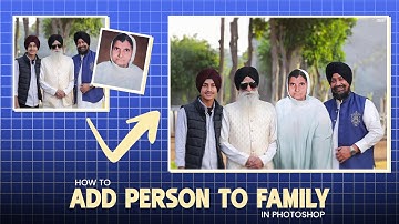 Add Person to Family Photo | Merge Pictures | Family Portrait From Different Photos #addperson