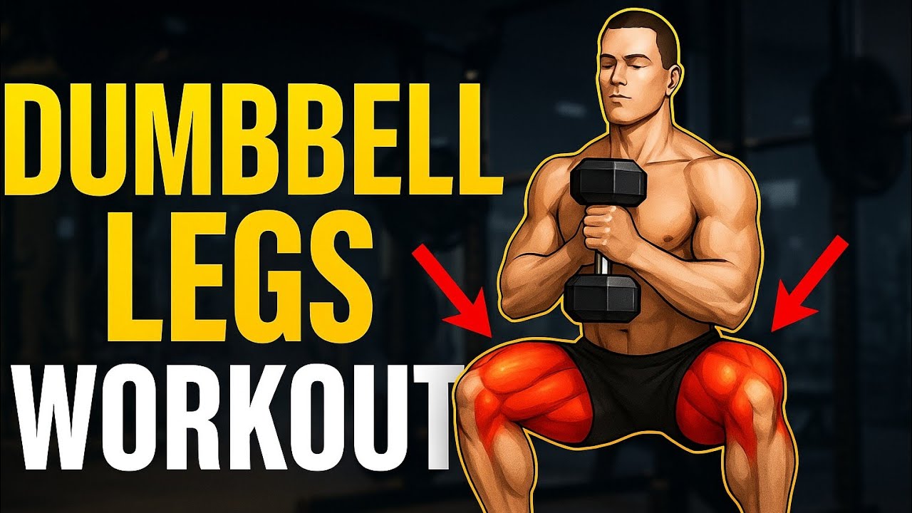 "Dumbbell Leg Workout for Bigger Quads & Hamstrings | Best Home Leg Day ...