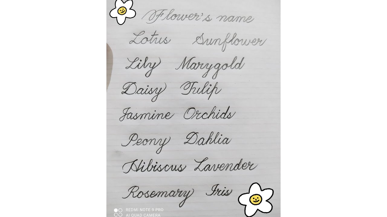 Flowers# 🌸🌺🌻🌹🌷🌼 # Name +😊 - YouTube