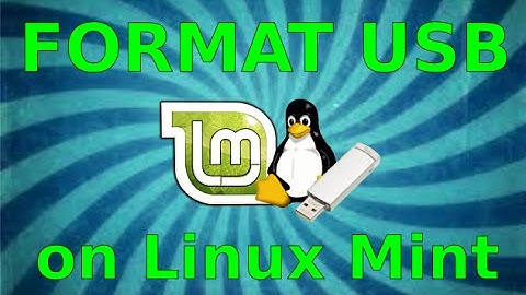 How To format a USB drive on Linux Mint 17