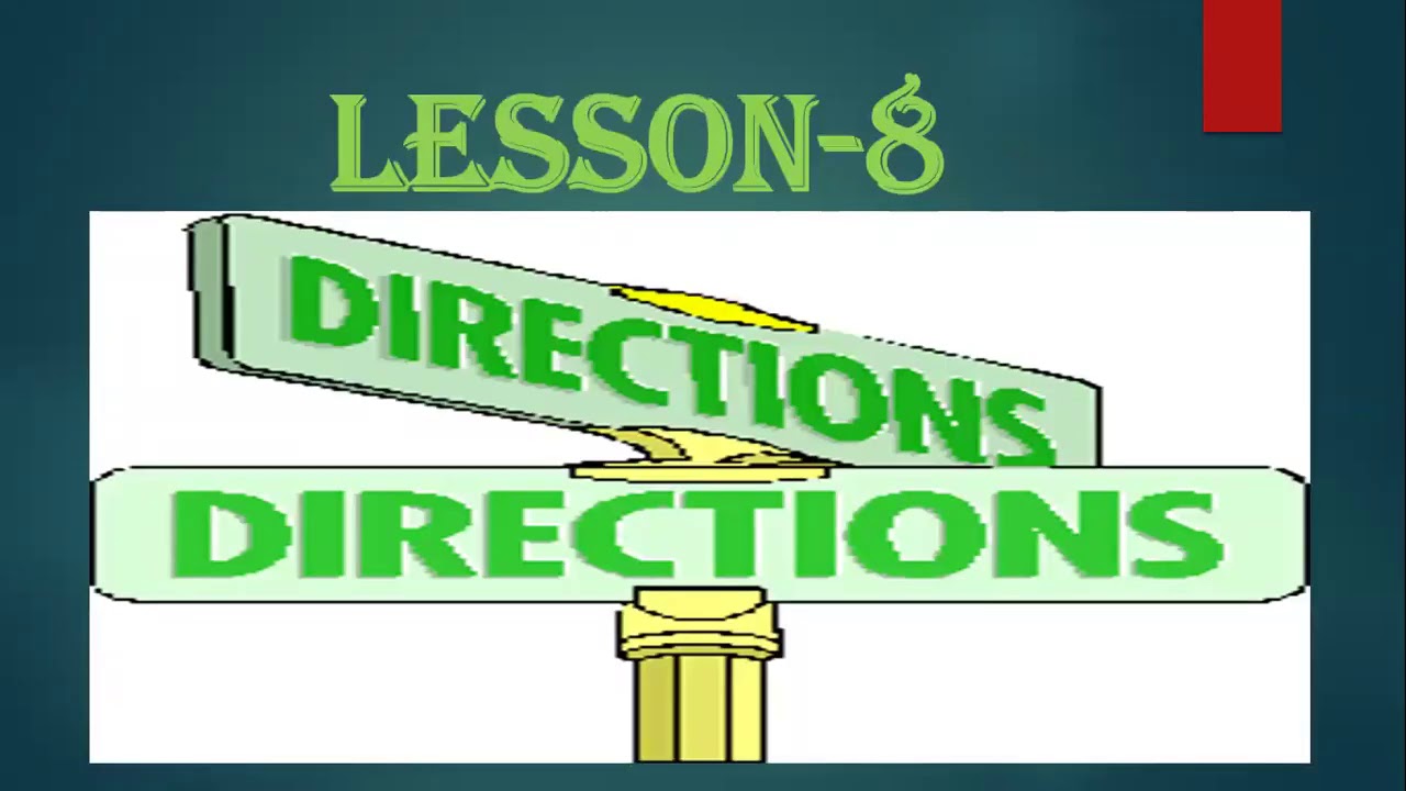 Class II E.V.S Lesson8 Directions YouTube