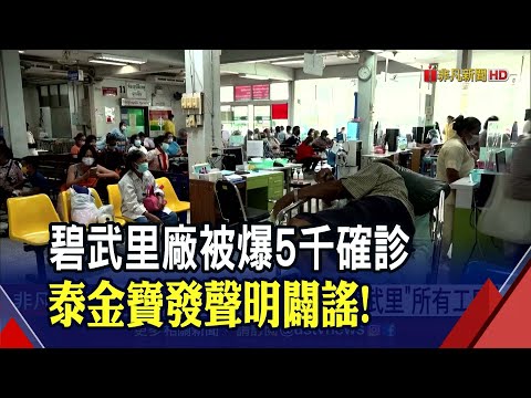 闢謠!泰金寶:5千例確診是碧武里府"所有工廠" 馬哈差產線正常營運｜非凡財經新聞｜20210603